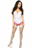 Daisy Corsets Lavish White Underbust Zipper Corset - Flyclothing LLC