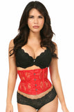 Daisy Corsets Lavish Red Sheer Lace Waist Cincher Corset