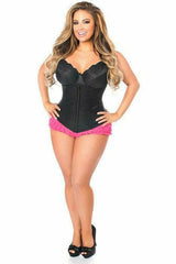 Daisy Corsets Lavish Black Underbust Zipper Corset - Flyclothing LLC