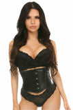 Daisy Corsets Lavish Black Wet Look Waist Cincher Corset