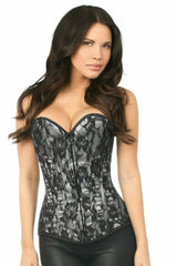 Daisy Corsets Lavish White Lace Front Zipper Corset