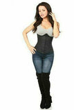 Daisy Corsets Lavish Black Cotton Underbust Corset - Flyclothing LLC