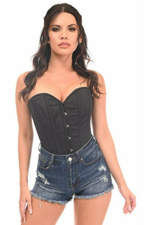 Daisy Corsets Lavish Black Cotton Overbust Corset