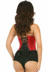 Daisy Corsets Lavish Red Patent PVC Underwire Bustier - Flyclothing LLC