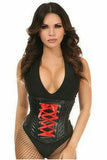 Daisy Corsets Lavish Wet Look Faux Leather Lace-Up Under Bust Corset