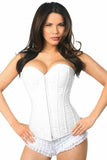 Daisy Corsets Lavish White Lace Overbust Corset w/Zipper