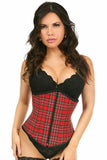 Daisy Corsets Lavish Red Plaid Underbust Corset