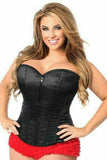 Daisy Corsets Lavish Black Sweetheart Front Zipper Corset - Flyclothing LLC