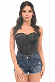 Daisy Corsets Lavish Black Sweetheart Front Zipper Corset