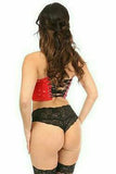 Daisy Corsets Lavish Red Patent Short Bustier Top - Flyclothing LLC