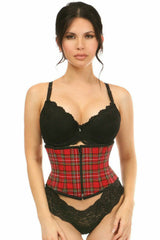 Daisy Corsets Lavish Red Plaid Mini Cincher