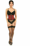 Daisy Corsets Lavish Red Plaid Mini Cincher - Flyclothing LLC