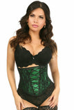 Daisy Corsets Lavish Green Lace-Up Underbust Corset w/Black Lace