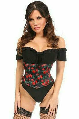 Daisy Corsets Lavish Rose Satin Mini Cincher - Flyclothing LLC