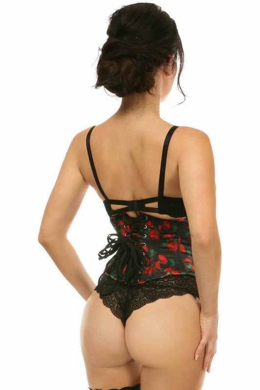 Daisy Corsets Lavish Rose Satin Mini Cincher - Flyclothing LLC