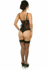 Daisy Corsets Lavish Rose Satin Mini Cincher - Flyclothing LLC