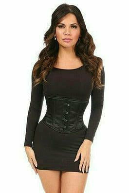 Daisy Corsets Lavish Black Satin Mini Cincher