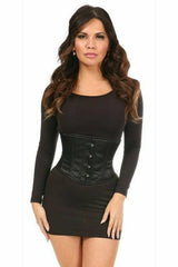 Daisy Corsets Lavish Black Satin Mini Cincher - Daisy Corsets