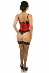 Daisy Corsets Lavish Red Lace Mini Cincher - Flyclothing LLC