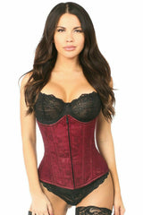 Daisy Corsets Lavish Wine Lace Underbust Corset