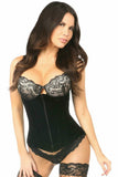 Daisy Corsets Lavish Black Velvet Underbust Corset