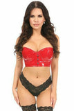 Daisy Corsets Lavish Red Patent PVC Underwire Short Bustier