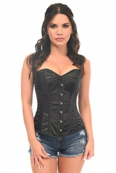 Daisy Corsets Lavish Black Satin Full Back Sweetheart Corset