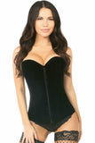 Daisy Corsets Lavish Black Velvet Overbust Corset