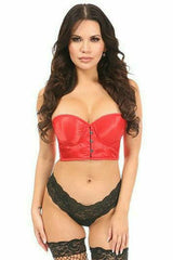 Daisy Corsets Lavish Red Satin Underwire Short Bustier