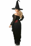 Daisy Corsets Lavish 4 PC Lace Witch Corset Costume - Flyclothing LLC