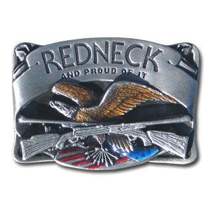 Redneck with Rifles Enameled Belt Buckle - Flyclothing LLC