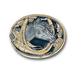 Horse Head Vivatone Belt Buckle - Siskiyou Buckle