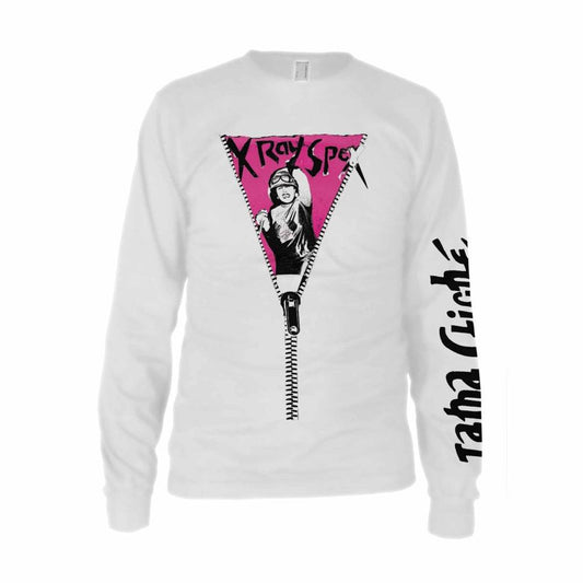 XRay Spex Zipper Long Sleeve White Shirt - Flyclothing LLC