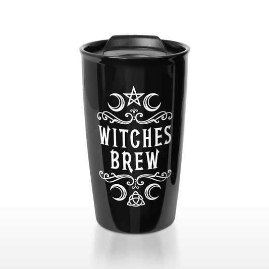 The Vault Crescent Witches Brew Double Walled Mug - Flyclothing LLC