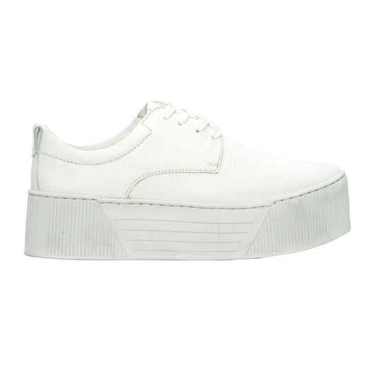 Sandro Moscoloni Beekman Leather Platform Sneakers White - Flyclothing LLC