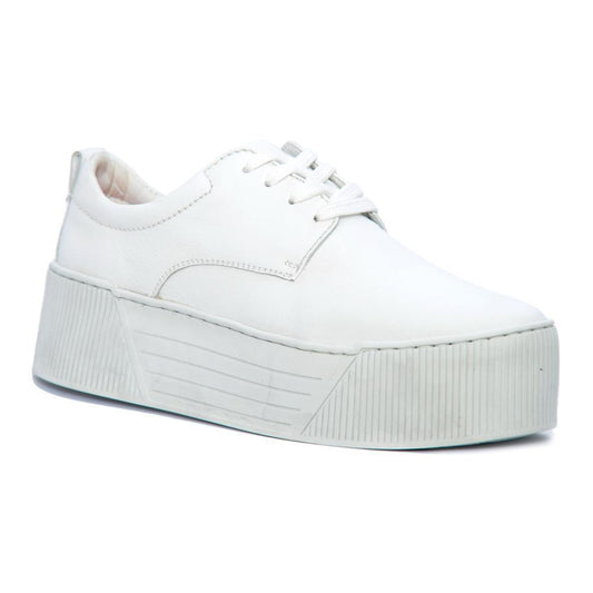 Sandro Moscoloni Beekman Leather Platform Sneakers White - Flyclothing LLC