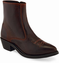 Old West Brown Mens Zipper Boots - Old West