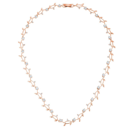 Rose Gold Tone Vineyard Necklace - Flyclothing LLC