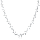 Rhodium Plated Vineyard Necklace - Flyclothing LLC