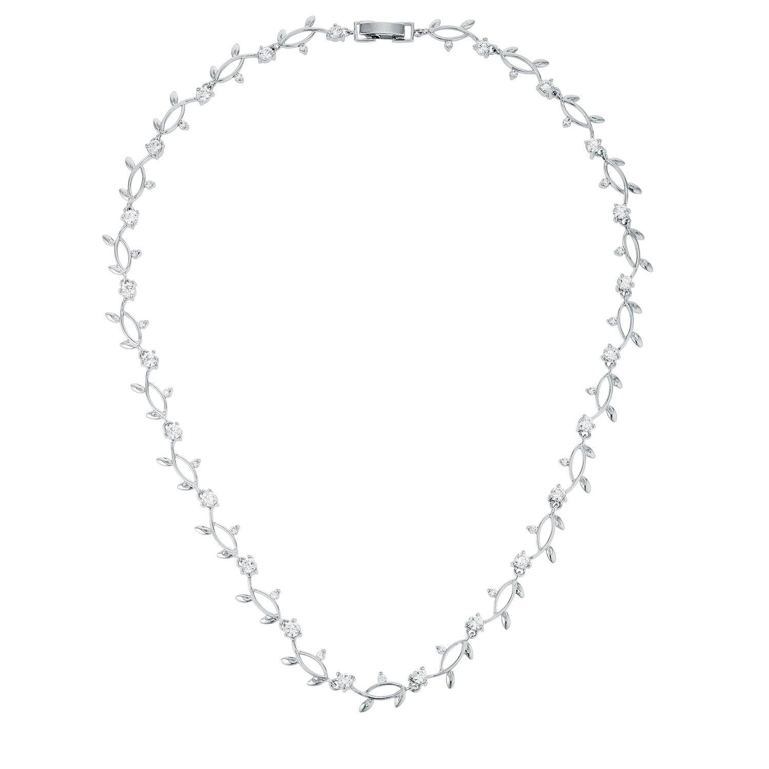 Rhodium Plated Vineyard Necklace - Flyclothing LLC