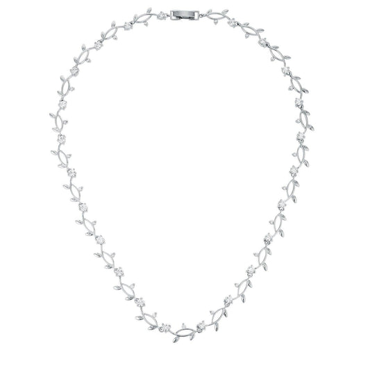 Rhodium Plated Vineyard Necklace - Flyclothing LLC