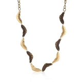 Vintage Leaf Two-tone Finish Necklace - Flyclothing LLC