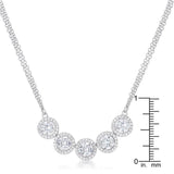 5 Ct Dazzling Rhodium Necklace with CZ - Flyclothing LLC