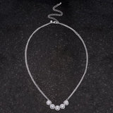 5 Ct Dazzling Rhodium Necklace with CZ - Flyclothing LLC