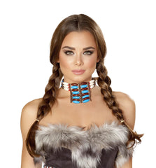 Roma Costume Indian Necklace with Stones - Roma Costume