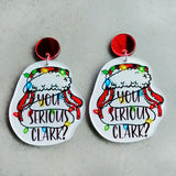 Christmas Themed Acrylic Dangle Earrings - Flyclothing LLC