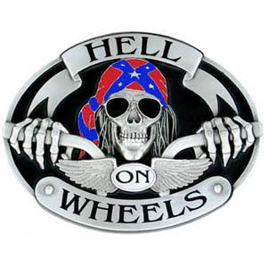 Hell on Wheels Oversized Belt Buckle - Flyclothing LLC