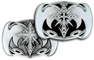 Cross with Wings Oversized Belt Buckle - Siskiyou Buckle