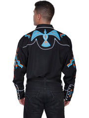 Scully BLACK PHOENIX EMBROIDERY SHIRT - Flyclothing LLC