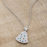 Multicolor Christmas Tree Drop Necklace - Flyclothing LLC